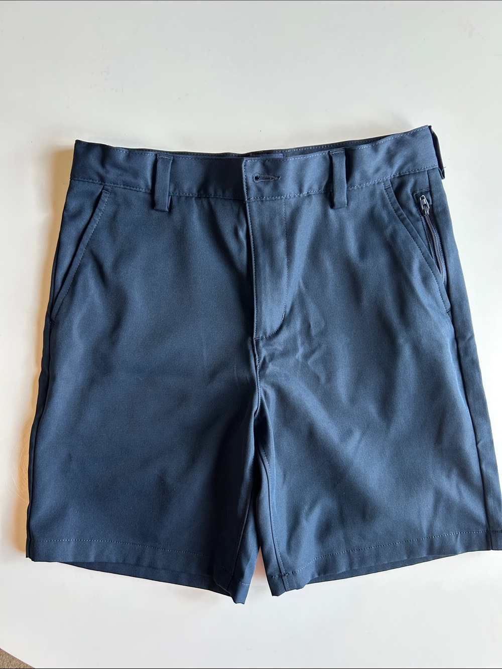Lands' End Men's Dark Navy Flat Front Performance Shorts